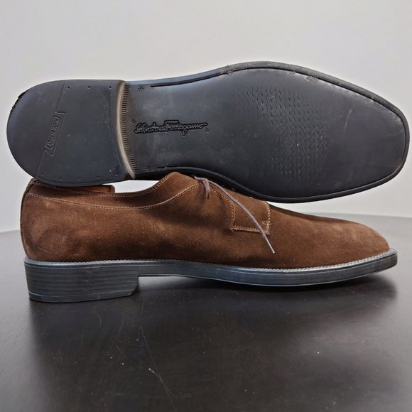Salvatore Ferragamo Lace Up Suede Shoes main image 9